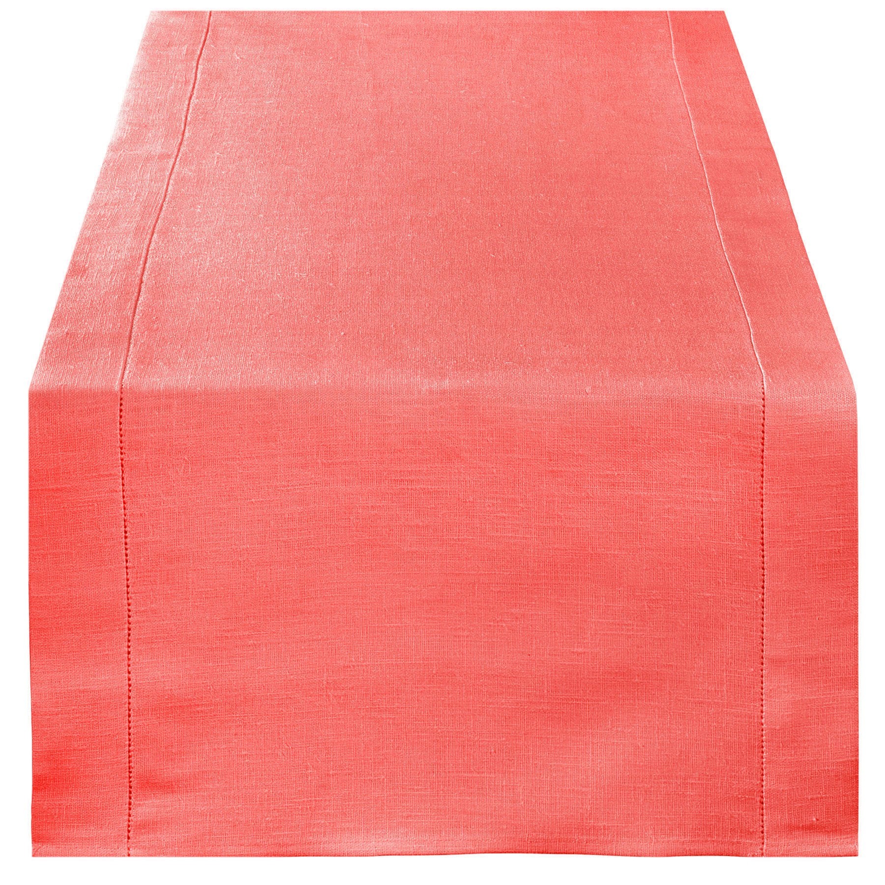coral table runner