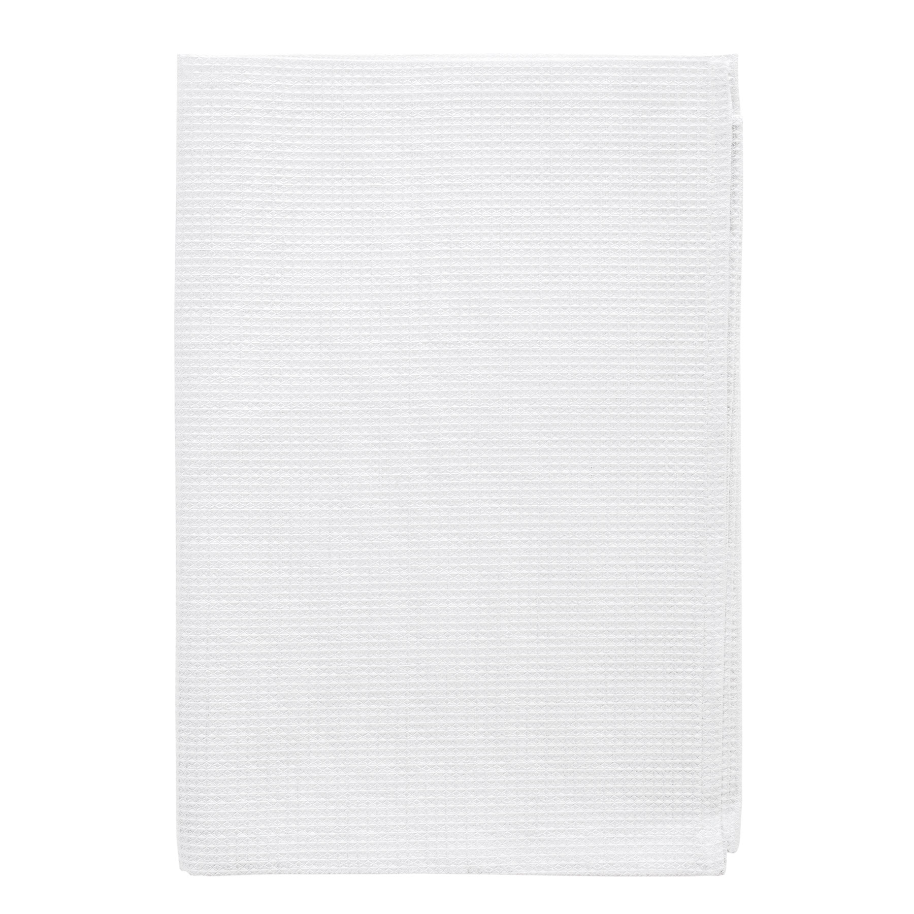 Bath Towel Soft Waffle White Zizi Linen Home Textiles